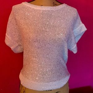 Halston Sweater with metallic accents